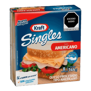Fundido Americano Singles Kraft 144g