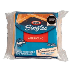 Fundido Americano Singles Kraft 288g