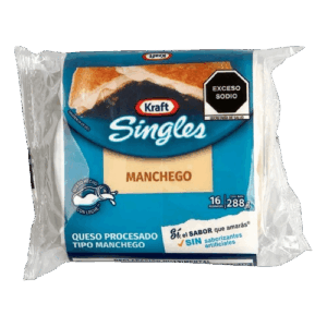 Fundido Manchego Singles Kraft 288g