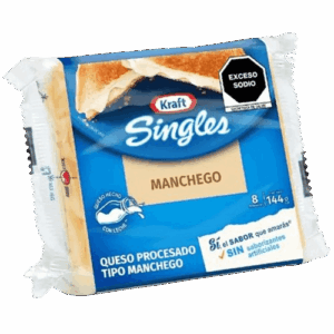 Fundido Manchego Singles Kraft 144g