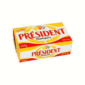 Láminas de Mantequilla Sin Sal Président 2kg