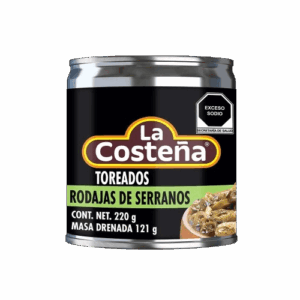La Costeña Chiles Serranos Toreados en Rodajas