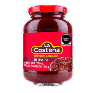 Chiles Chipotles en Trocitos La Costeña 230g Frasco